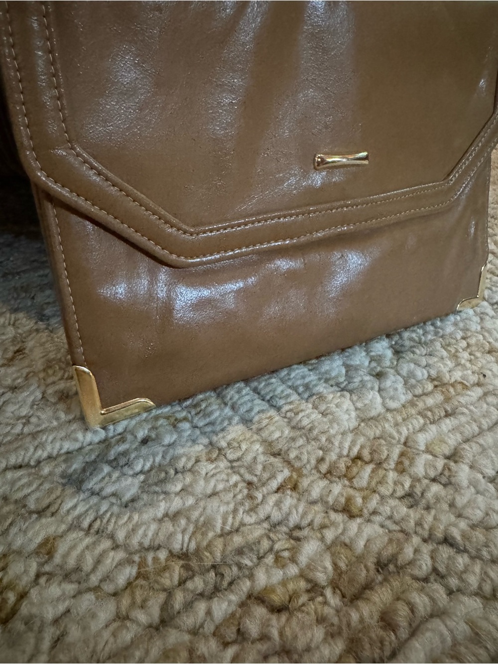 Vintage Women’s Tan Shoulder Bag - Picture 2 of 5